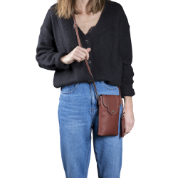 Verticale pochette Antares Lissabon Hazelnoot Bruin