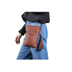 Verticale pochette Antares Lissabon Hazelnoot Bruin