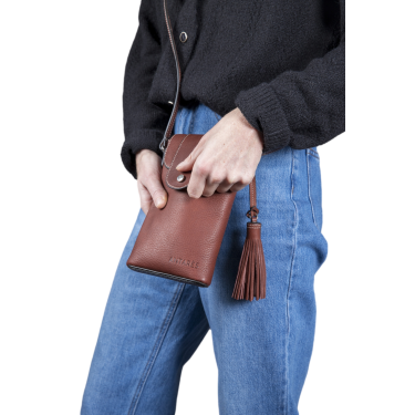 Verticale pochette Antares Lissabon Hazelnoot Bruin