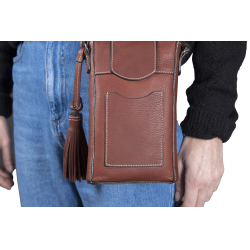Verticale pochette Antares Lissabon Hazelnoot Bruin