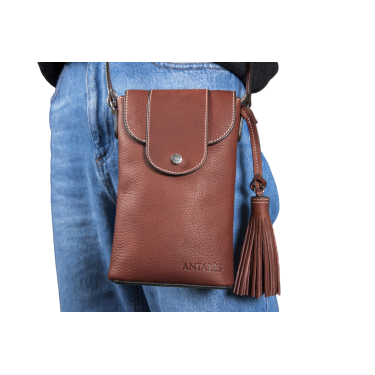 Verticale pochette Antares Lissabon Hazelnoot Bruin