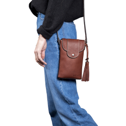 Verticale pochette Antares Lissabon Hazelnoot Bruin