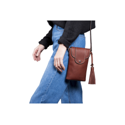 Verticale pochette Antares Lissabon Hazelnoot Bruin