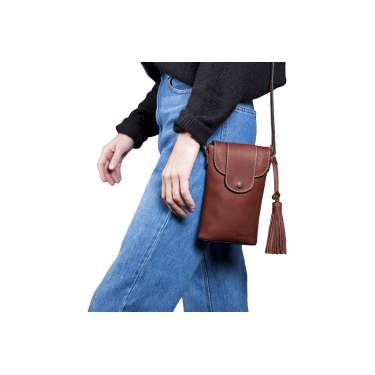 Verticale pochette Antares Lissabon Hazelnoot Bruin
