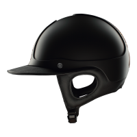 Antares Precision Galaxy-helm met Eclipse-zonneklep in chroom Zwart / koper / koper / zwart