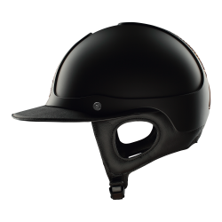 Antares Precision Galaxy-helm met Eclipse-zonneklep in chroom Zwart / koper / koper / zwart