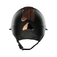 Antares Precision Galaxy-helm met Eclipse-zonneklep in chroom Zwart / koper / koper / zwart