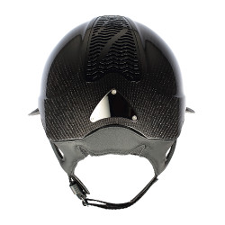 Antares Precision Carbon helm met Eclipse-zonneklep Zwart / zwart / chroom / zwart