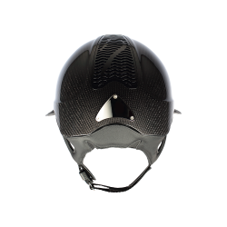Antares Precision Carbon helm met Eclipse-zonneklep Zwart / zwart / chroom / zwart