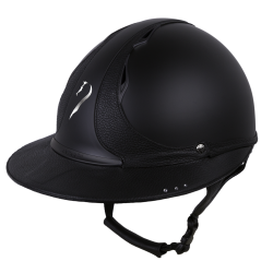 Antares Origin-helm Referentie Eclipse Swarovski-zonneklep Zwart / zwart leer
