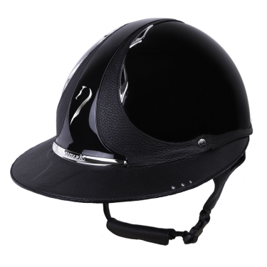 Antares Origin Premium-helm met Eclipse-visor en Swarovski Zwart