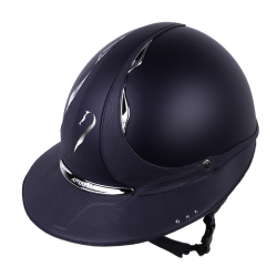 Antares Origin Galaxy-helm met Eclipse-zonneklep en Swarovski Blauw / blauw leer