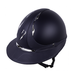 Antares Origin Galaxy-helm met Eclipse-klep Blauw / blauw leer