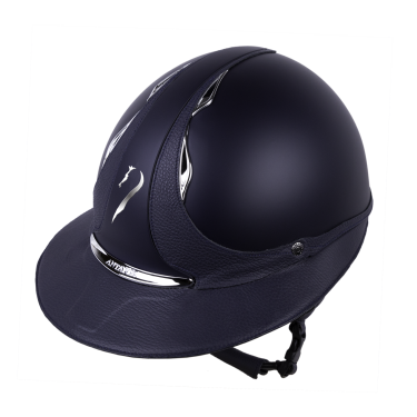 Antares Origin Galaxy-helm met Eclipse-klep Blauw / blauw leer