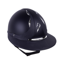 Antares Origin Galaxy-helm met Eclipse-klep Blauw / blauw leer
