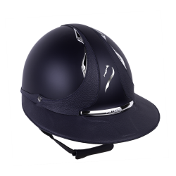 Antares Origin Galaxy-helm met Eclipse-klep Blauw / blauw leer