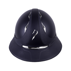 Antares Origin Galaxy-helm met Eclipse-klep Blauw / blauw leer
