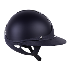 Antares Origin Galaxy-helm met Eclipse-klep Blauw / blauw leer