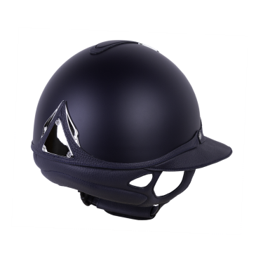 Antares Origin Galaxy-helm met Eclipse-klep Blauw / blauw leer