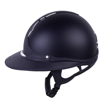 Antares Origin Galaxy-helm met Eclipse-klep Blauw / blauw leer