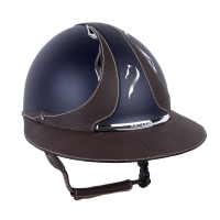 Antares Origin Galaxy-helm met Eclipse-klep Blauw / bruin leer