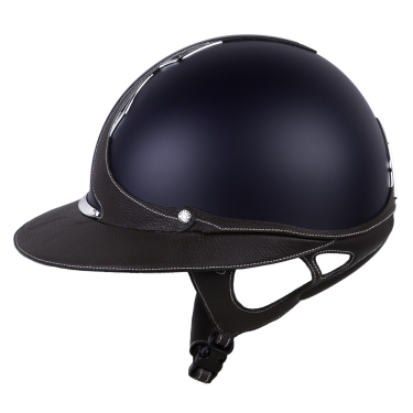 Antares Origin Galaxy-helm met Eclipse-klep Blauw / bruin leer