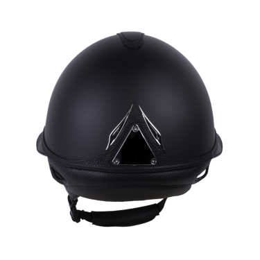 Antares Origin Galaxy-helm met Eclipse-klep Zwart / zwart leer