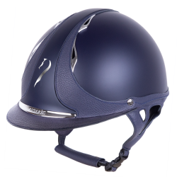 Antares Origin Galaxy-rijhelm met standaardklep Blauw / blauw leer