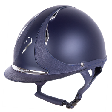 Antares Origin Galaxy-rijhelm met standaardklep Blauw / blauw leer