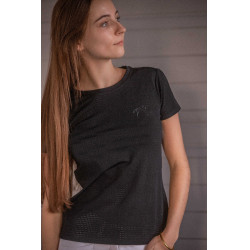 Dames T-shirt Pénélope Techflo Zwart