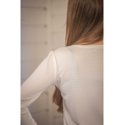 Polo Techty Honey lange mouwen Pénélope Ecru Wit
