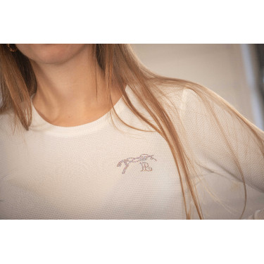 Polo Techty Honey lange mouwen Pénélope Ecru Wit