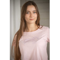 T-shirt Pénélope Iconic Strass Roze