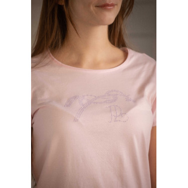 T-shirt Pénélope Iconic Strass Roze