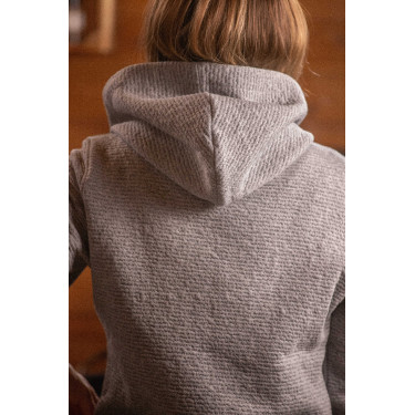 Sweatshirt Pénélope Tressy Flock Lichtgrijs