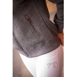 Sweatshirt Pénélope Tressy Flock Lichtgrijs