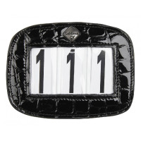 Nummerhouder voor zadeldek LeMieux Zwart croco