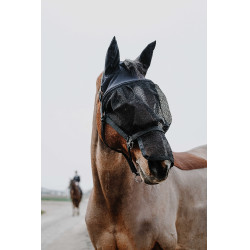 Halster + masker Equithème Zwart