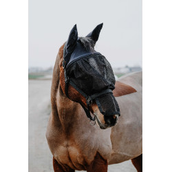 Halster + masker Equithème Zwart