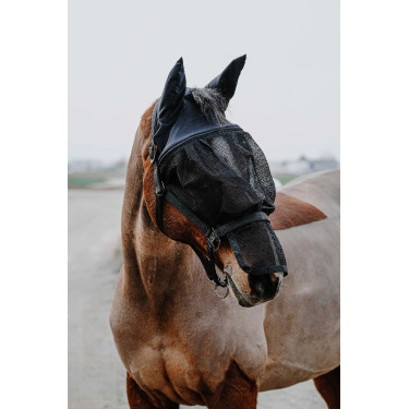 Halster + masker Equithème Zwart