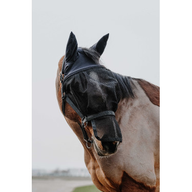 Halster + masker Equithème Zwart