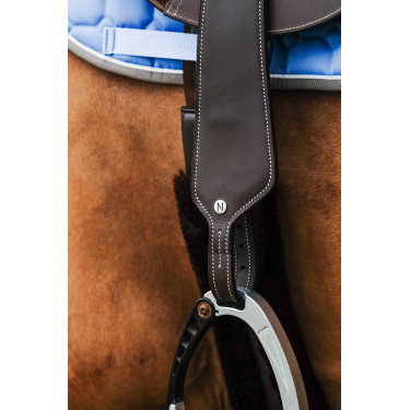 Enkelvoudige stijgbeugelriemen Norton Comfort Havana Bruin
