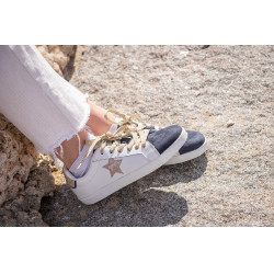 Sneakers Pénélope Neptune Wit / marineblauw