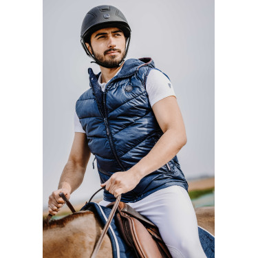 Mouwloze bodywarmer Equithème Greg Marineblauw