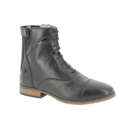 Equithème Wavy laarzen met veters/ritssluiting Zwart