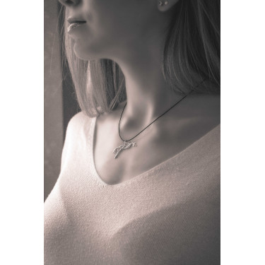 Pénélope ruiterketting Zilver