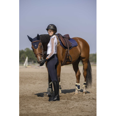 Broek Equithème Safir Marine / zwart Blauw
