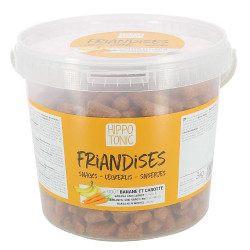 Hippo-Tonic snoepjes voor paarden met banaan- en wortelsmaak