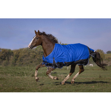 Equithème Tyrex 1200D Aisance deken Blauw / zwart