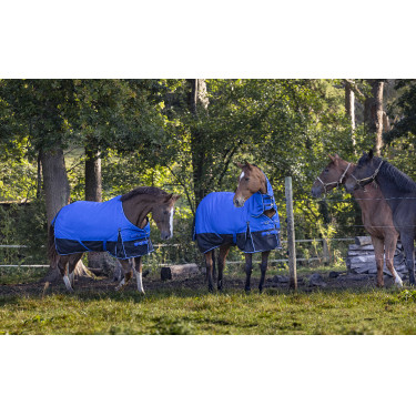 Equithème Tyrex 1200D Aisance deken Blauw / zwart